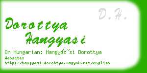 dorottya hangyasi business card